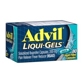 Advil Liqui-Gels Pain and Headache Reliever Ibuprofen Capsules;  200 mg;  80 Count