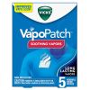 Vicks VapoPatch, Non-Medicated Wearable Arome Patch, Long Lasting Soothing Vicks Vapors, 5 Ct