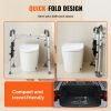 VEVOR Toilet Safety Rail, Folding Toilet Seat Frame, Adjustable Width & Height Fit Most Toilets, Supports 300lbs, Stand Alone Toilet Handles Grab Bars