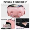 Gym Bag for Women and Men; Waterproof Duffel Bag Shoes Compartment; Lightweight Carry- Hard Rock Health